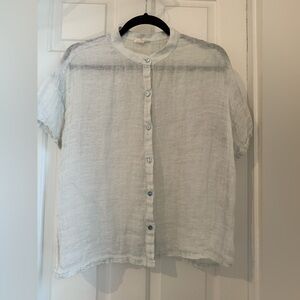 Eileen Fisher Button-Up Blouse